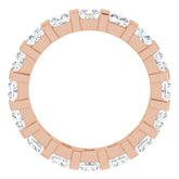 14K Rose 2 1/2 CTW Natural Diamond Eternity Band Size 7